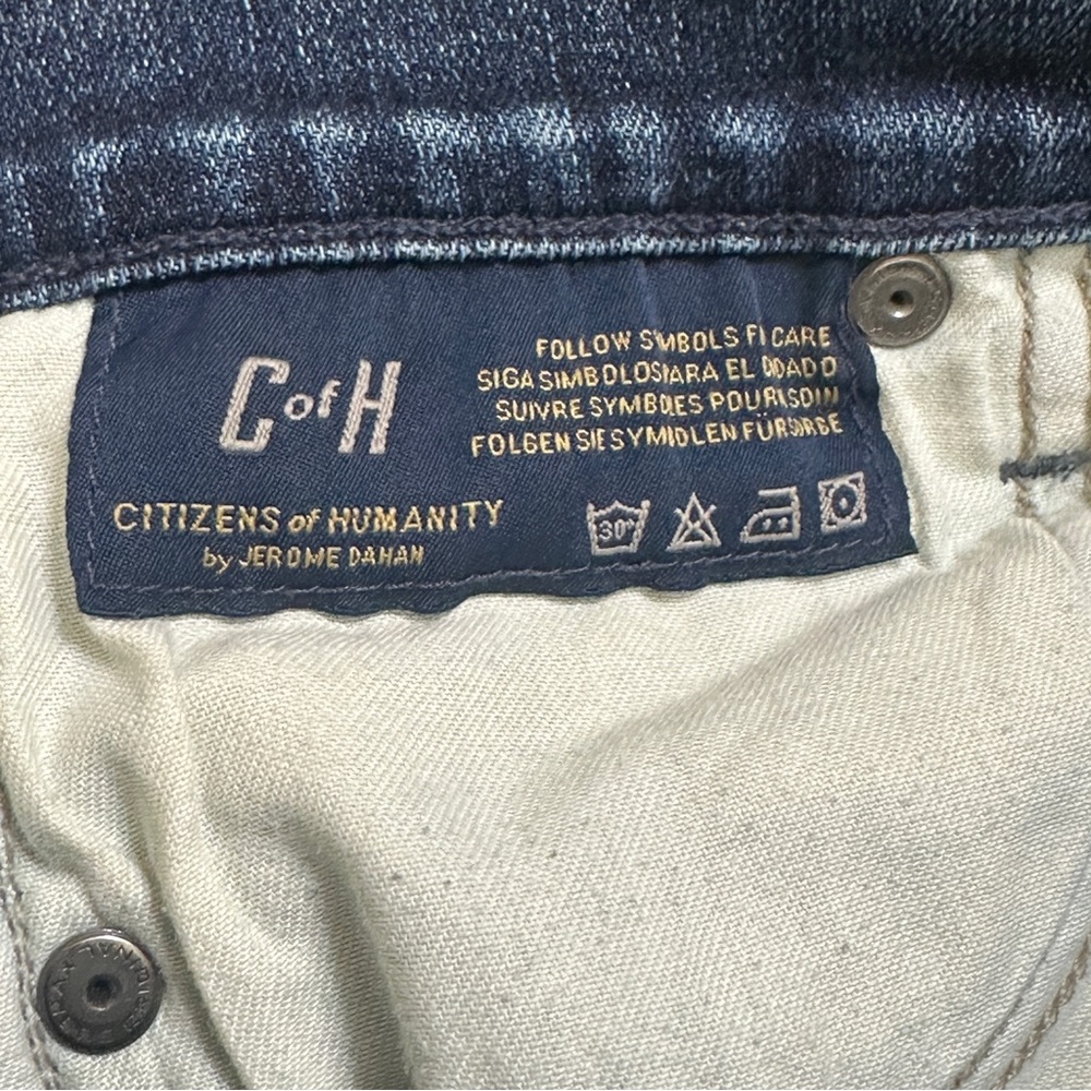 Citizens Of Humanity Distressed Skinny Jeans Size 27 Stretch Fit - Picture 9 of 10
